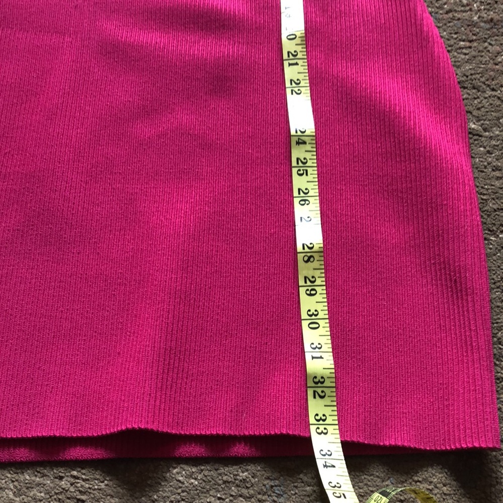 Babaton bodycon Fusia Sculpt Knit Dress large pink - Picture 9 of 11